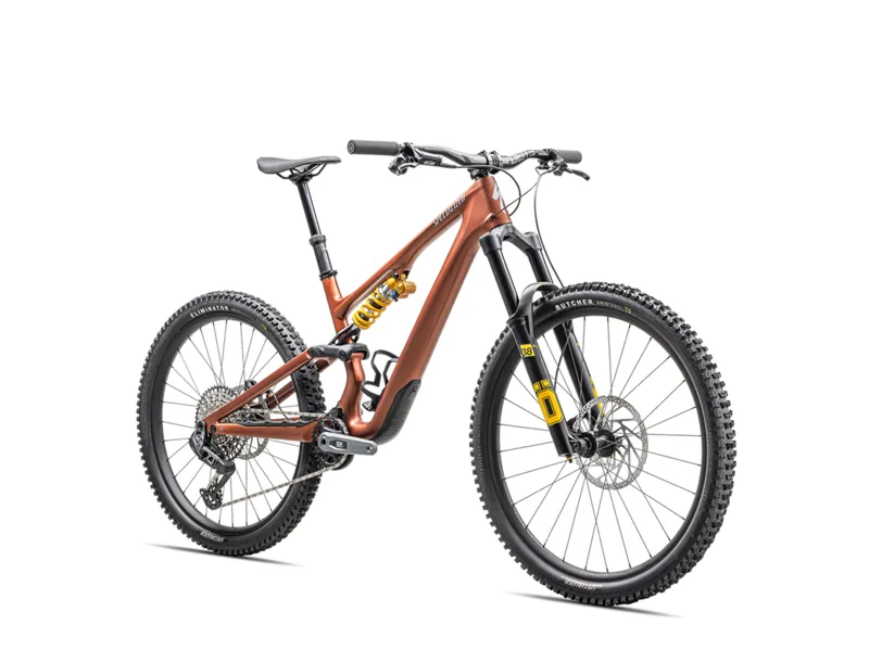 Specialized Stumpjumper Ohlins Coil Carbon Mountain Bike 2025 Satin Copper Speckle/Satin Silver Dust-1
