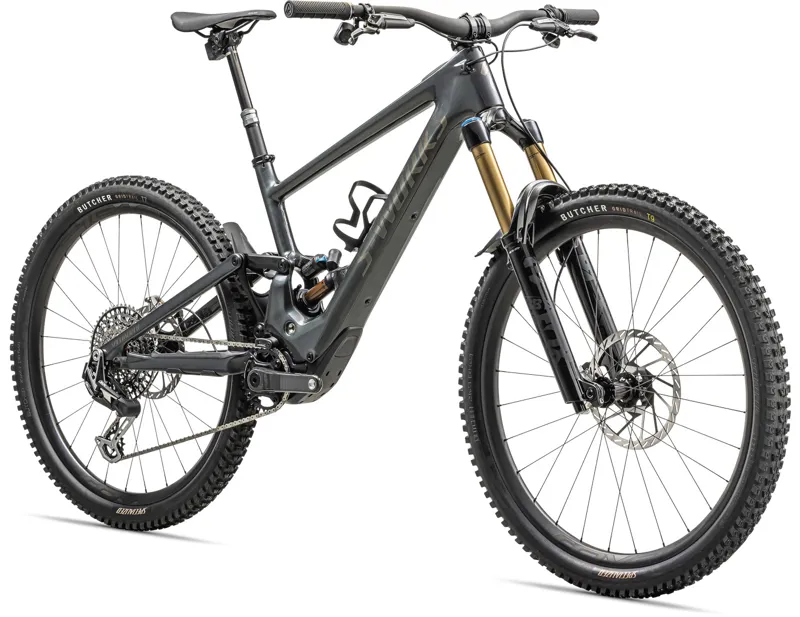 Specialized S-Works Kenevo SL 2 Carbon Electric Bike 2024 Gloss Black Liquid Metal/Brushed Liquid Metal/Black Brushed Chrome-1