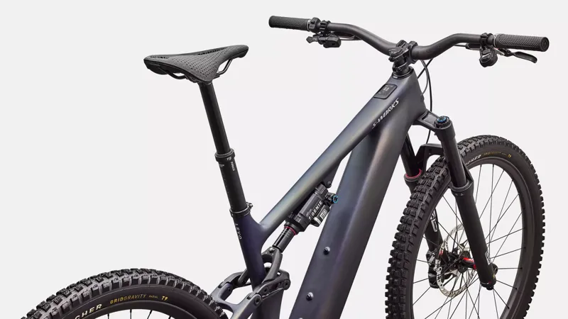 Specialized S-Works Levo Electric Bike 2027 Satin Blue Tint/Chrome-4