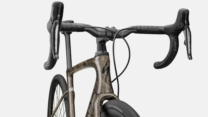 Specialized S-Works Roubaix SL8 Di2 Road Bike 2025 Gloss Toupe/Gunmetal Strata/Charcoal-4