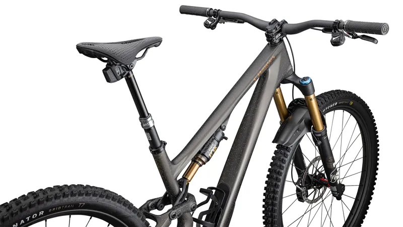 Specialized S-Works Stumpjumper Carbon Mountain Bike 2025 Satin Gunmetal/Clay/White Mtn/Dove Grey/Gloss Bronze-3