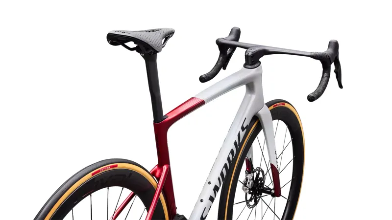 Specialized S-Works Tarmac SL9 AXS Road Bike 2027 Dune White/Vivid Red/Obsidian-3