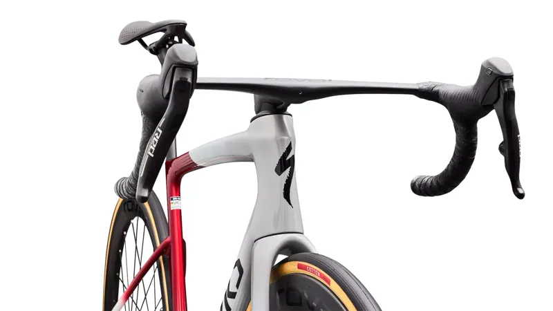 Specialized S-Works Tarmac SL9 AXS Road Bike 2027 Dune White/Vivid Red/Obsidian-4