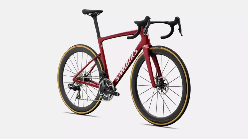 Specialized S-Works Tarmac SL9 AXS Road Bike 2027 Gloss Ruby Red/White Silver-1