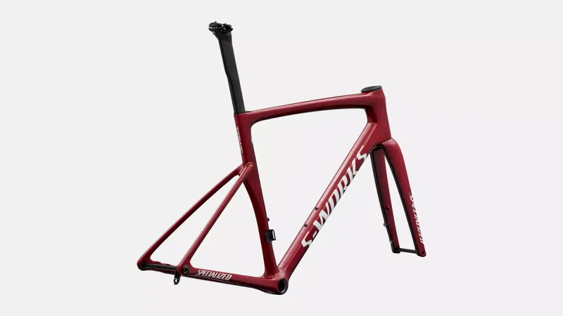 Specialized S-Works Tarmac SL9 Road Bike Frameset 2027 Gloss Vivid Red/Tarmac Black/White Silver Metallic-2