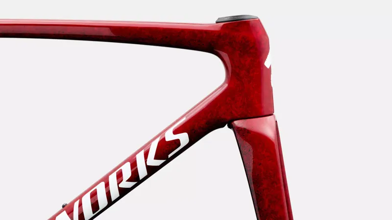 Specialized S-Works Tarmac SL9 Road Bike Frameset 2027 Gloss Vivid Red/Tarmac Black/White Silver Metallic-4