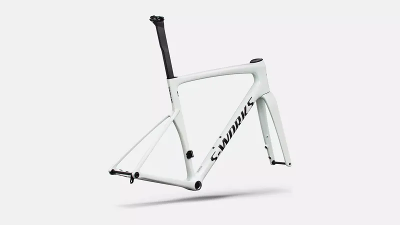 Specialized S-Works Tarmac SL9 Road Bike Frameset 2027 Gloss White Silver/Obsidian Metallic-2