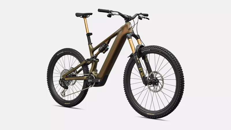 Specialized S-Works Turbo Levo Electric Bike 2026 Gloss Laurel Green/Burnt Gold/Chrome-1