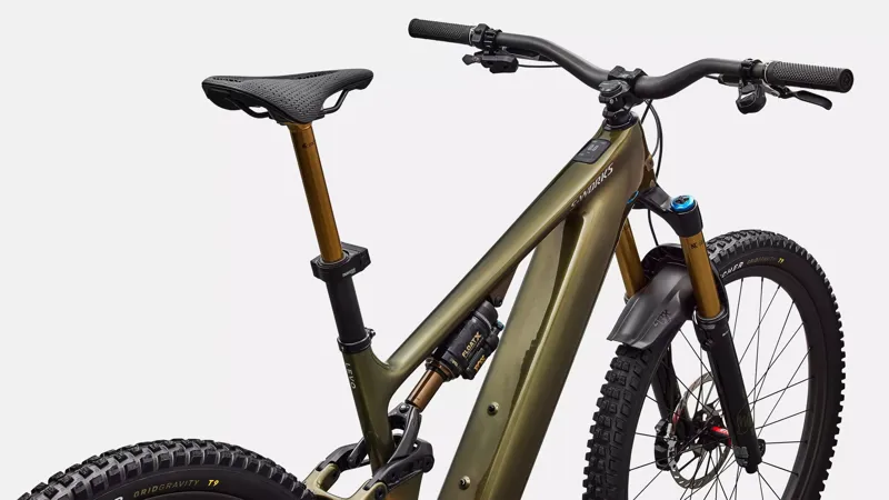 Specialized S-Works Turbo Levo Electric Bike 2026 Gloss Laurel Green/Burnt Gold/Chrome-3