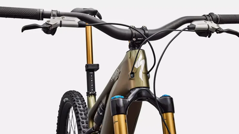 Specialized S-Works Turbo Levo Electric Bike 2026 Gloss Laurel Green/Burnt Gold/Chrome-4