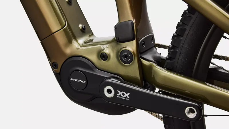Specialized S-Works Turbo Levo Electric Bike 2026 Gloss Laurel Green/Burnt Gold/Chrome-6