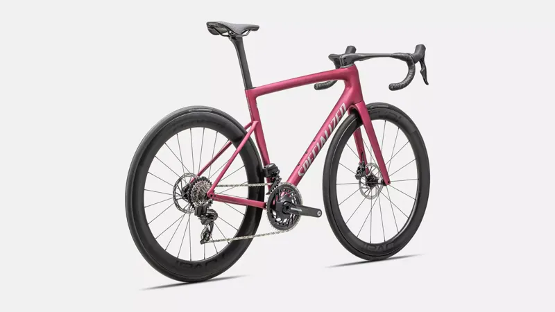 Specialized Tarmac SL8 Pro eTap Road Bike 2025 Satin Pink Tint Over Silver Dust/Silver Dust-2