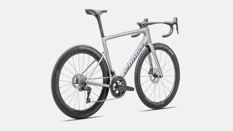 Specialized Tarmac SL8 Pro Ultegra Di2 Road Bike 2025 Gloss Liquid Silver/Satin Blue Pearl Over Black Liquid Metal-2