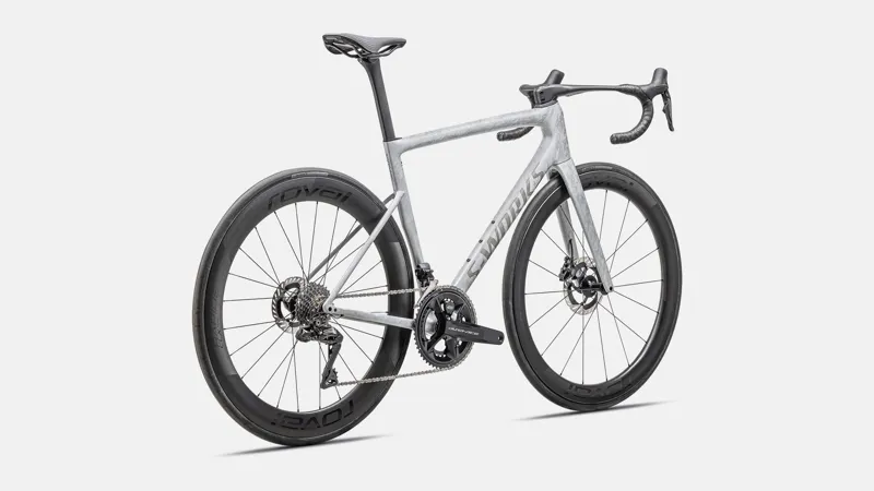Specialized Tarmac SL8 S-Works Di2 Road Bike 2025 Gloss Dove Grey/Silver Dust Blurred Impasto/Black Pearl-2