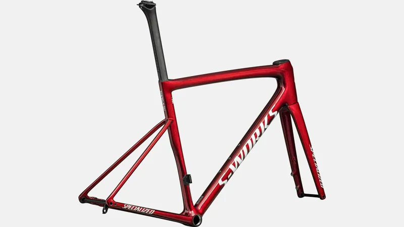 Specialized Tarmac SL8 S-Works frame set 2025 Gloss Red Sky/Metallic White Silver-2