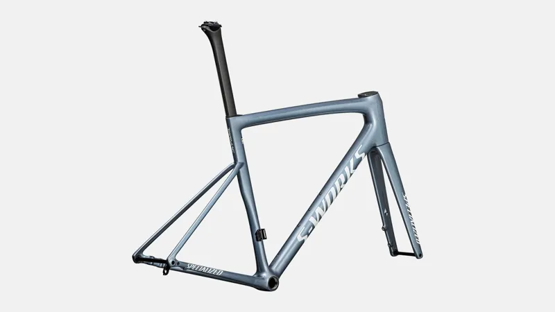 Specialized Tarmac SL8 S-Works Road Frameset 2025 Gloss Glacial Metallic/Red To Gold Pearl/White-2