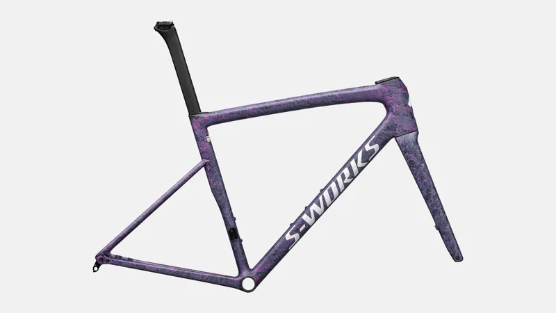 Specialized Tarmac SL8 S-Works Road Frameset 2025 Satin Carbon/Rebel Pink/Deep Lake Metallic Blurred Impasto/Gloss White