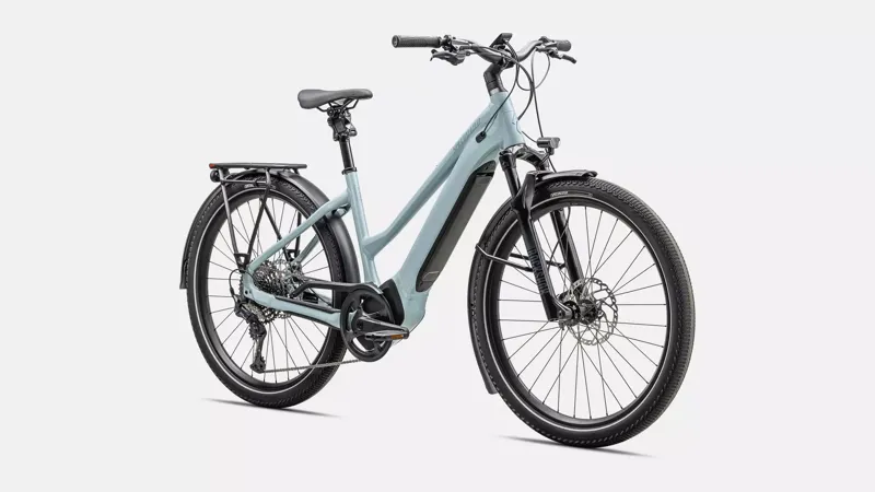 Specialized Turbo Vado 5.0 Step Through Electric Bike 2025 Satin Seafoam/Lapis Pearl/Glacial Metallic-1