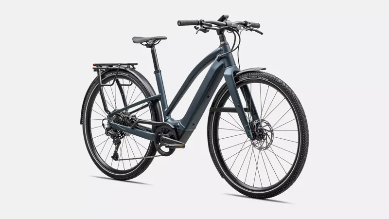 Specialized Vado SL 2 5.0 Step Through Electric Bike 2026 Satin Deep Lake Metallic/Black Liquid Metal Fros-1