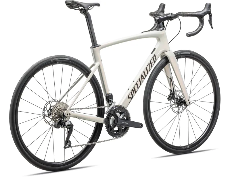 Specialized Roubaix SL8 Comp Road Bike 2024 Red Ghost Pearl Over Dune White/Metallic Obsidian-2