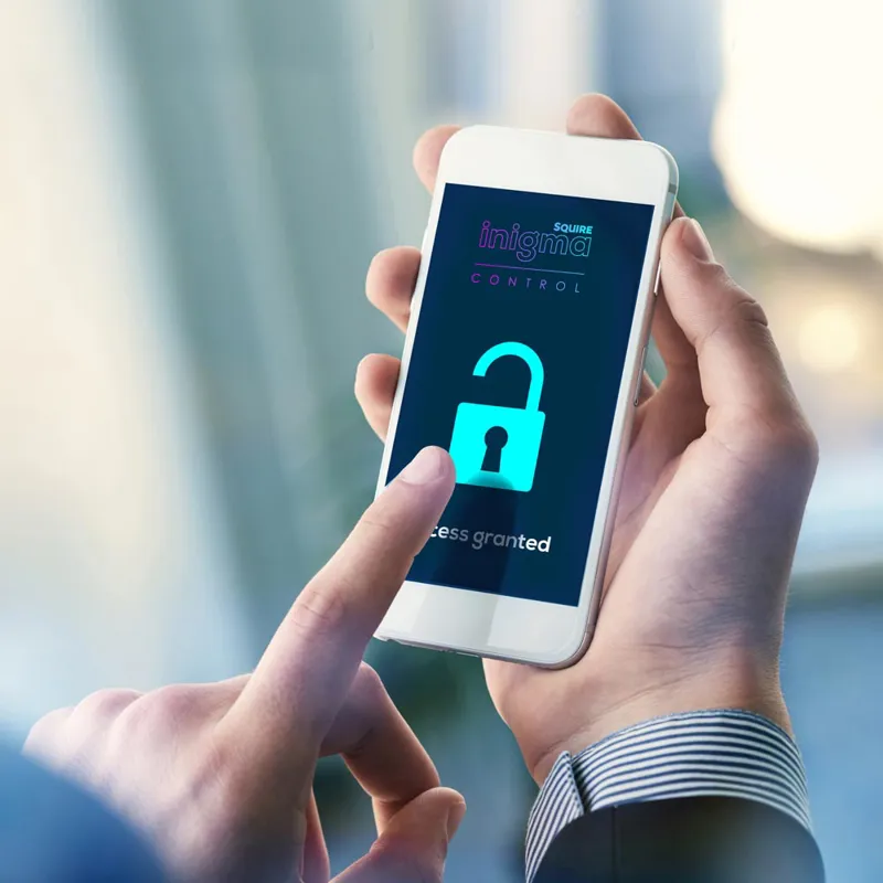 Squire Inigma D- Lock Silver/Blue 185mm-3