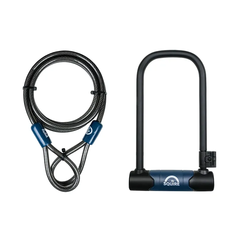 Squire Matterhorn 230/10C D-Lock And Cable Kit Black 230mm