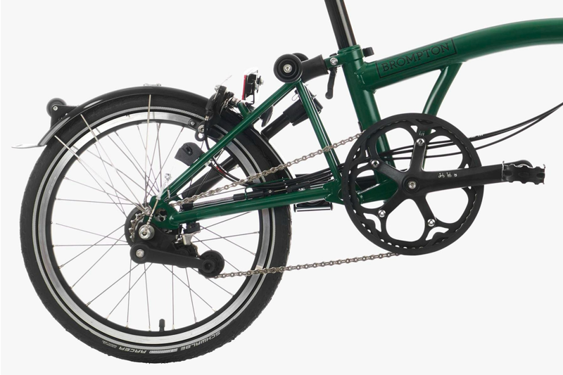 Brompton C-Line Explore High Folding Bike 2023 Racing Green-4