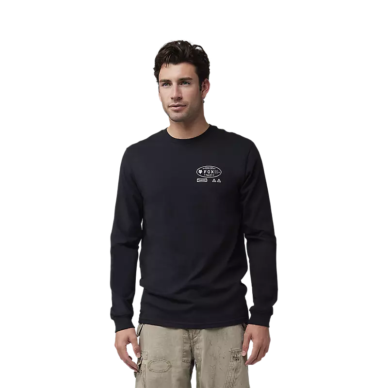 Stamped Long Sleeve Premium Tee Black-2