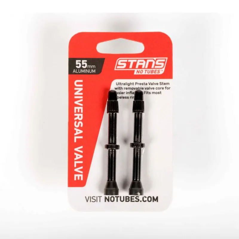 Stans NoTubes Universal Presta Alloy Valve Black
