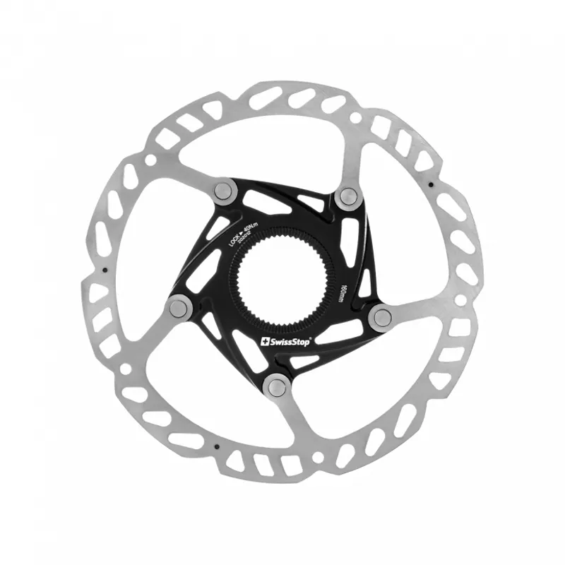 SwissStop Catalyst Race Rotor Centre Lock Silver/Black