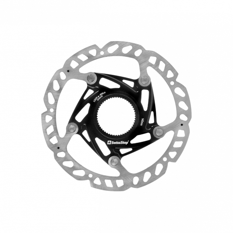 SwissStop Catalyst Race Rotor Centre Lock Silver/Black-1
