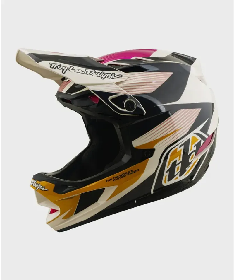 Troy Lee Designs D4 Polyacrylite Helmet Turbo Acid / Fuchsia-1