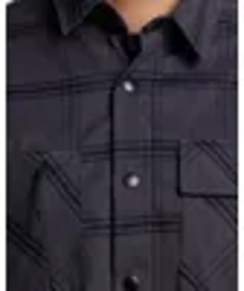 Troy Lee Designs Ruckus Ride Flannel YD Plaid Coal-2