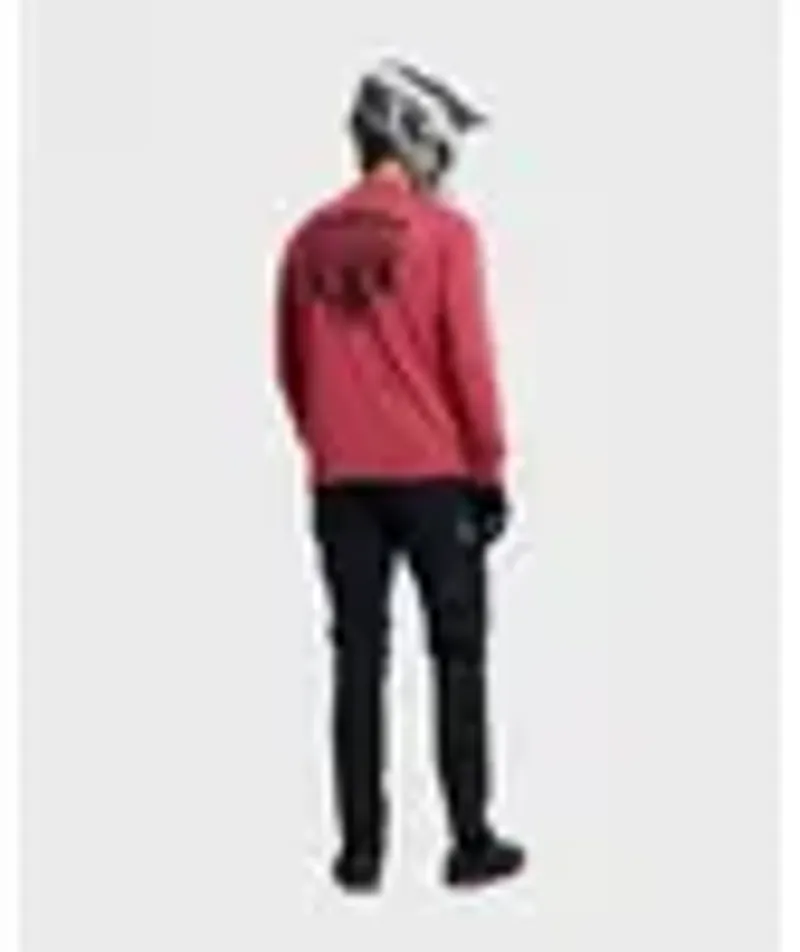 Troy Lee Designs Skyline Ride Feathered Long Sleeve Tee Ember Red-3