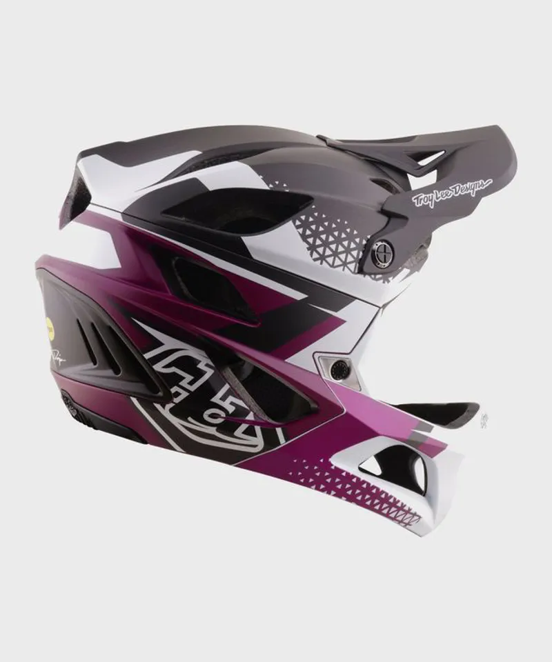Troy Lee Designs Amper 2 Helmet Amper White Fuchsia-3