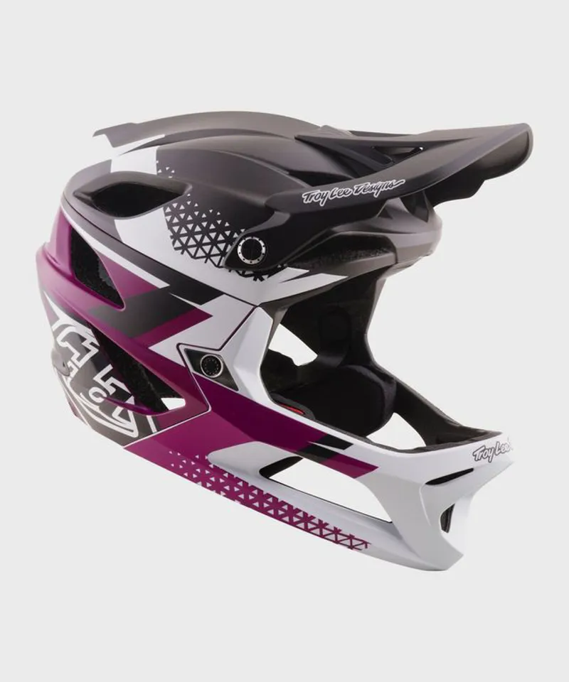 Troy Lee Designs Amper 2 Helmet Amper White Fuchsia-2