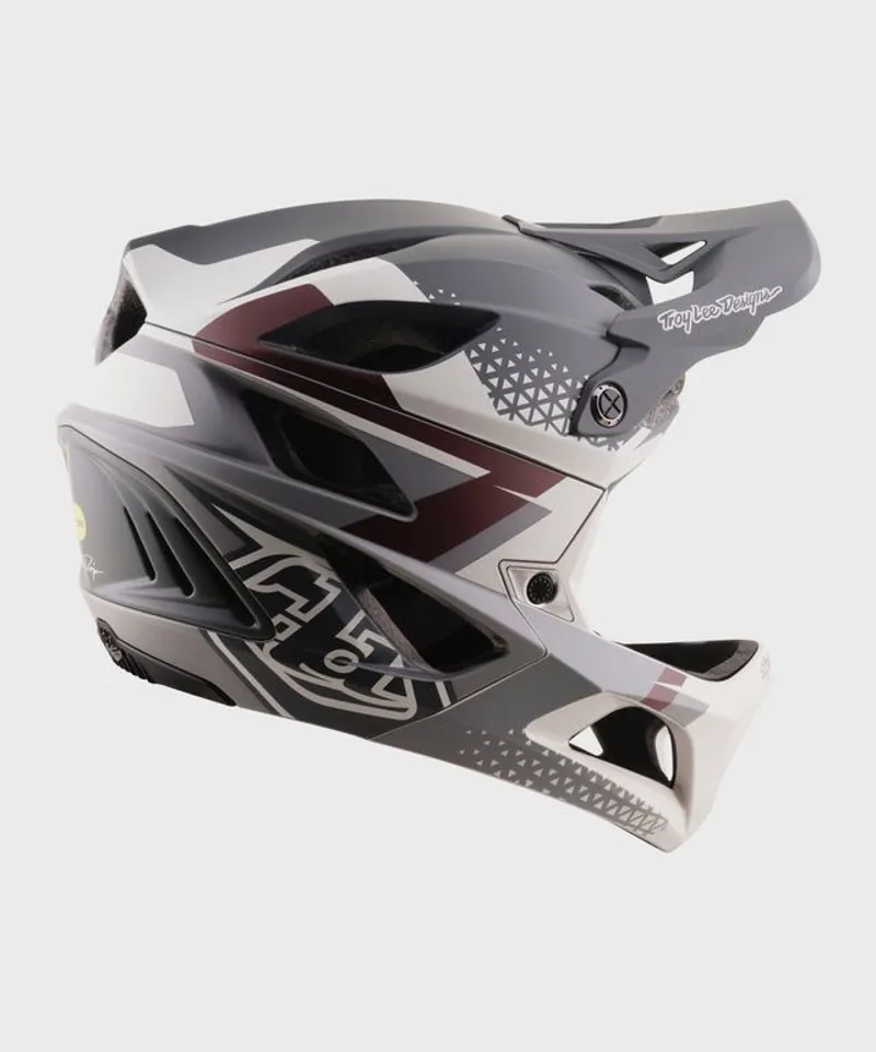 Troy Lee Designs Stage 2 Helmet Amper Gray Pumice-2