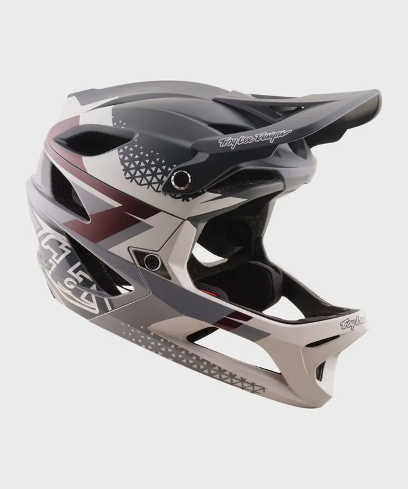 Troy Lee Designs Stage 2 Helmet Amper Gray Pumice-1