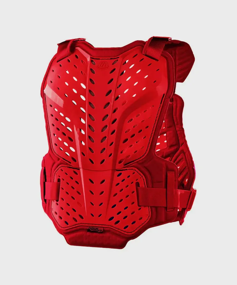 Troy Lee Designs Rockfight Youth Chest Protector One Size Red-1