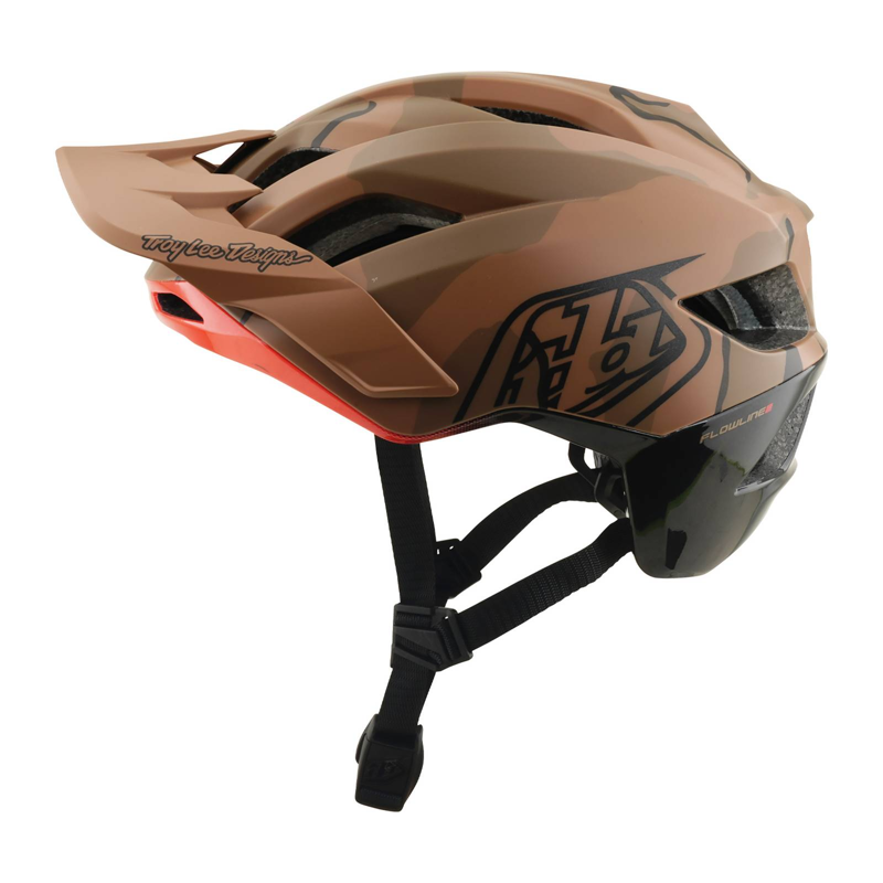 Troy Lee Designs Flowline SE Helmet Badge Sienna / Camo-5