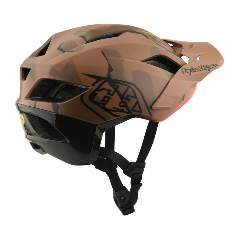 Troy Lee Designs Flowline SE Helmet Badge Sienna / Camo-2