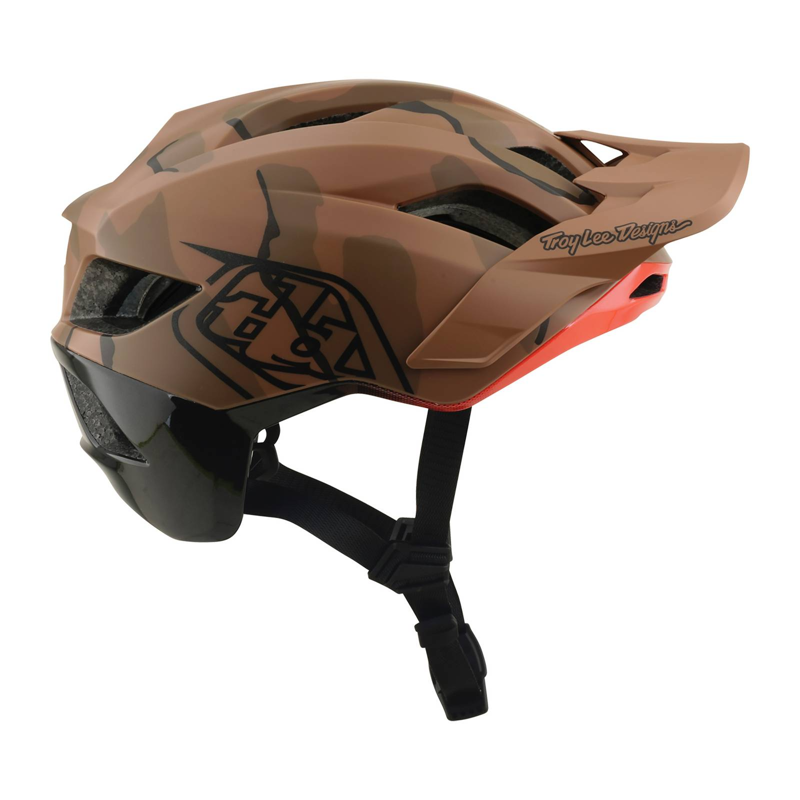 Troy Lee Designs Flowline SE Helmet Badge Sienna / Camo-1