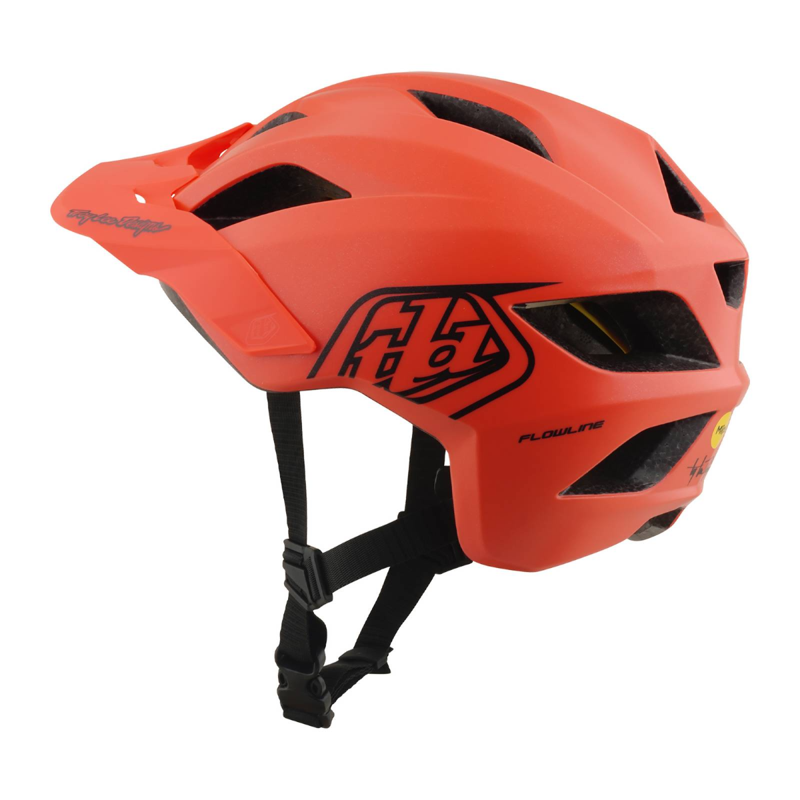 Troy Lee Designs Flowline MIPS Youth Helmet Point Coral/Charcoal-1