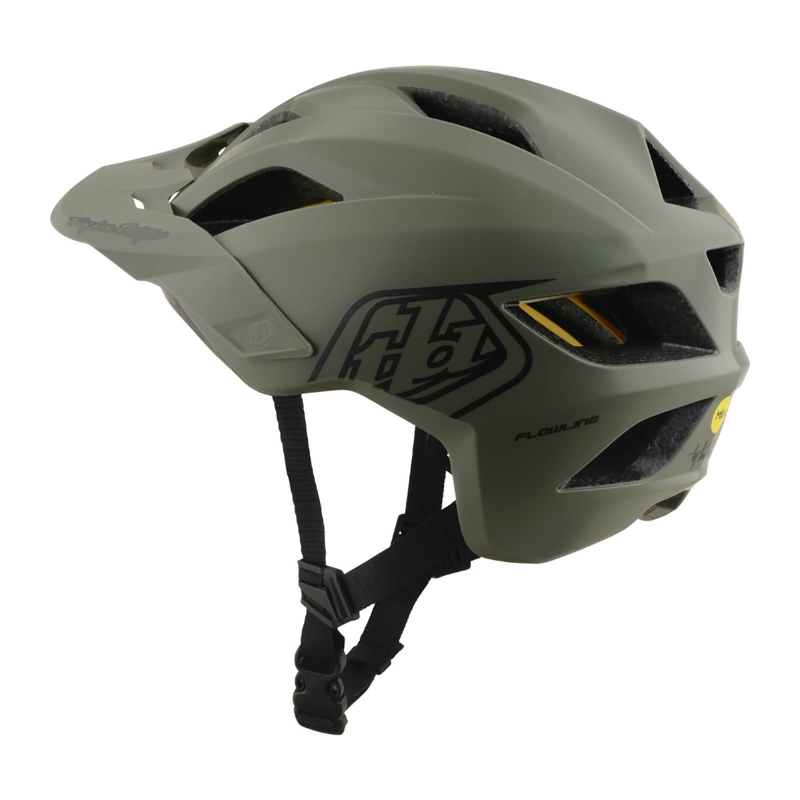 Troy Lee Designs Flowline MIPS Youth Helmet Point Army/Phantom-2