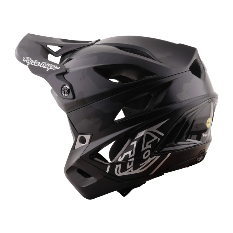 Troy Lee Designs Stage Stunt Full Face MIPS MTB Helmet Black Camo-1