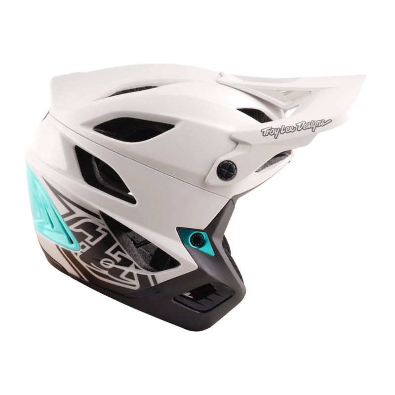 Troy Lee Designs Stage Stunt Full Face MIPS MTB Helmet Pumice/Real Teal-6