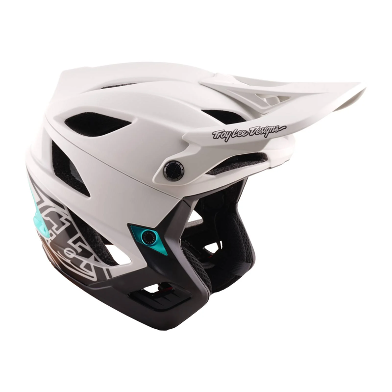 Troy Lee Designs Stage Stunt Full Face MIPS MTB Helmet Pumice/Real Teal-7