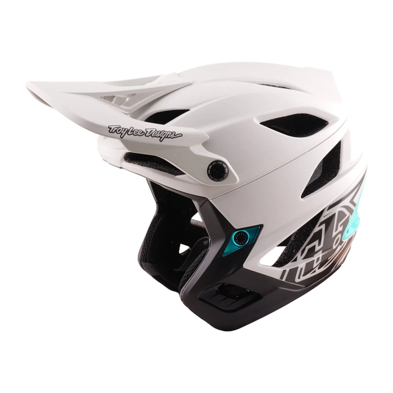 Troy Lee Designs Stage Stunt Full Face MIPS MTB Helmet Pumice/Real Teal