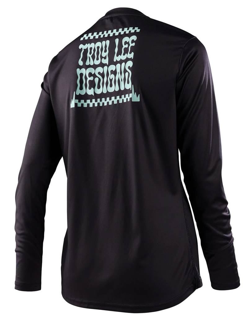 Troy Lee Designs Lilium Womens LS MTB Jersey Micayla Gatto Black-1