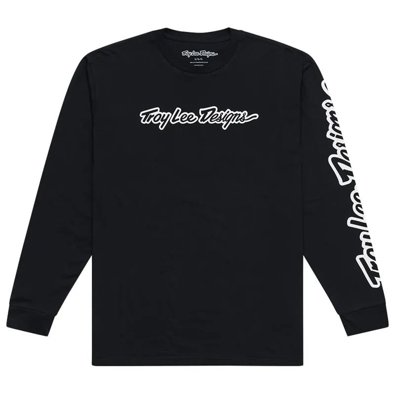 Troy Lee Designs Signature LS Tee Black